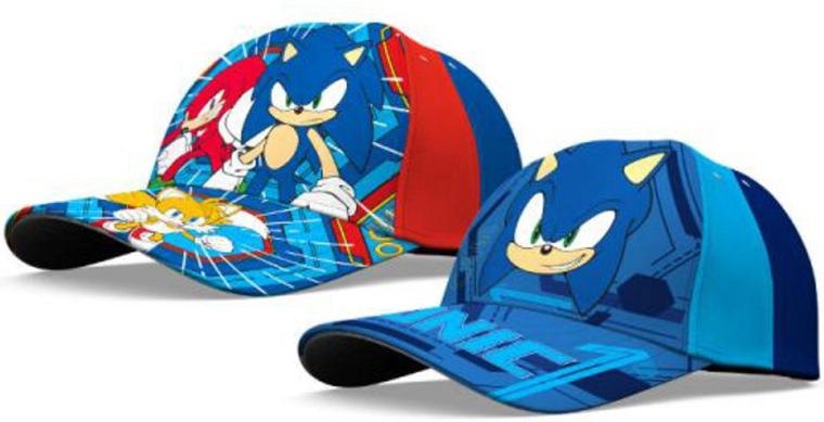 Czapka z daszkiem SONIC z bawełny dla dzieci 52/54 cm