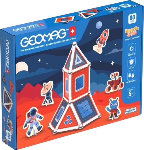 Geomag Stories Mars magnetyczne klocki konstrukcyjne 80 elementów