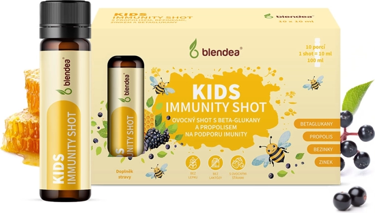 Blendea immunity shot dla dzieci z propolisem i beta-glukanami 10 × 10 ml