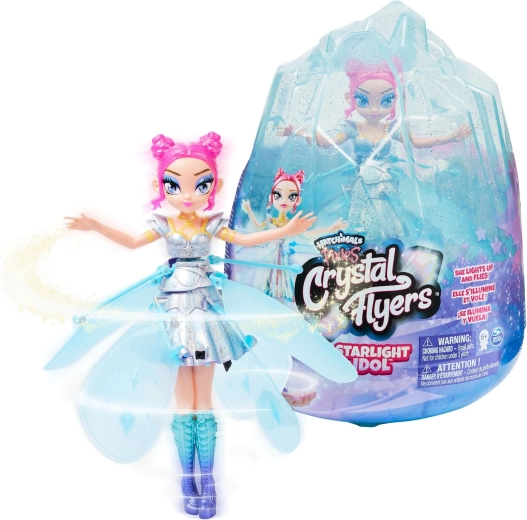 Hatchimals Pixies Crystal Flyers latająca wróżka Starlight Idol – niebieska