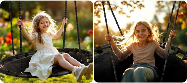 Przestronne i wygodne siedzisko 120 cm