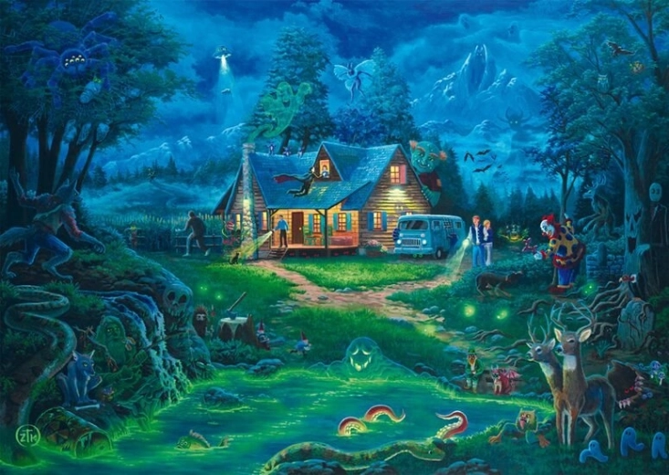 Puzzle Nawiedzony dom 1000 elementów SCHMIDT