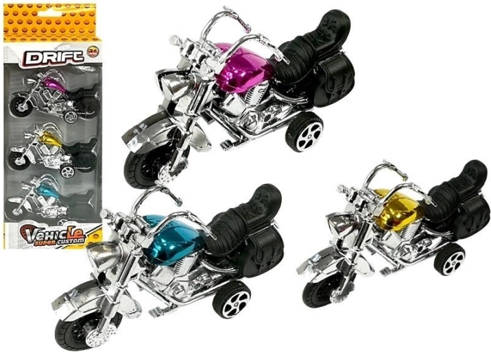 Zestaw 3 motocykli na napęd frykcyjny