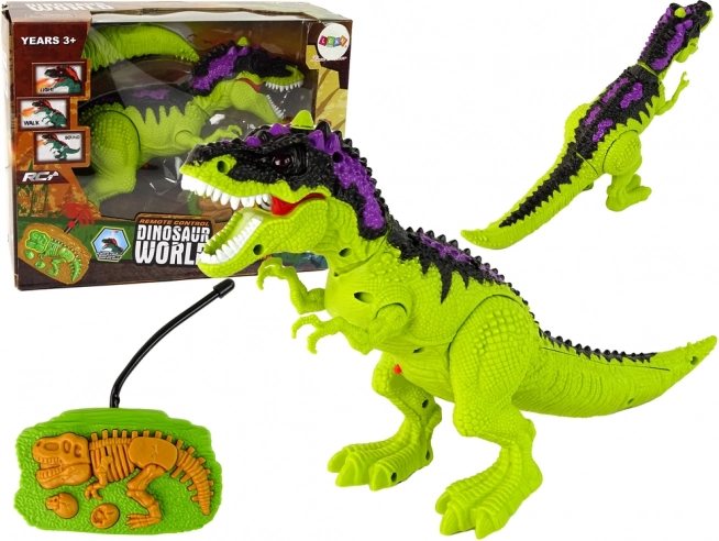 Zdalnie sterowane dinozaurze światła Dźwięki Zielony