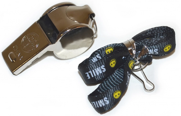 Metalowy gwizdek dla dzieci