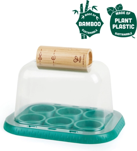 Hape Nature Fun bambusowa miniszklarenka dla małych ogrodników