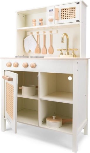 Elegancki design z rattanem