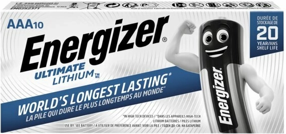 Energizer Ultimate Lithium AAA baterie litowe 10 szt.