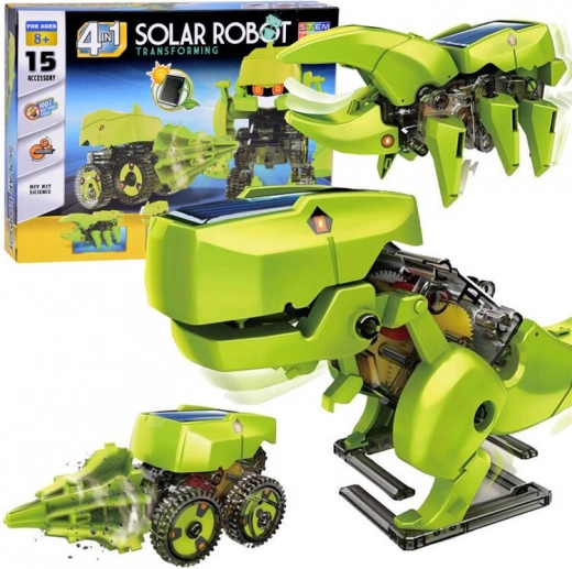Solarny dinozaur 4w1 edukacyjna zabawka