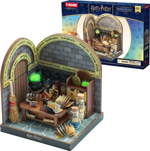 Puremind Harry Potter składany drewniany model 3D – pracownia eliksirów (DIY diorama)