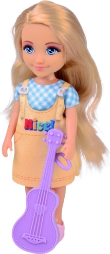 Muzyczna fantazja z fioletową gitarą