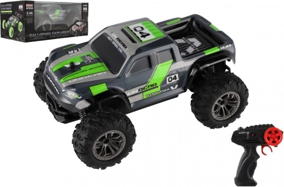 RC terenowy pick up szaro-zielony na zdalne sterowanie