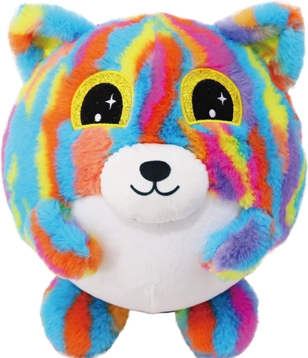 Nadmuchiwany pluszowy przyjaciel – tęczowy miś 23 cm