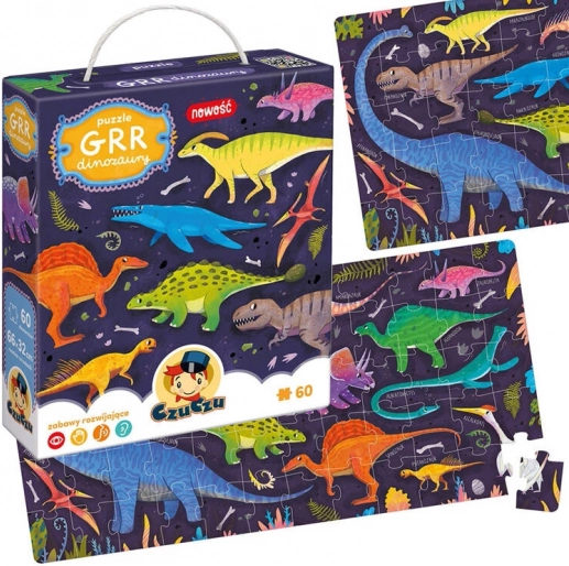 Puzzle CzuCzu Grr Dinozaury 60 elementów