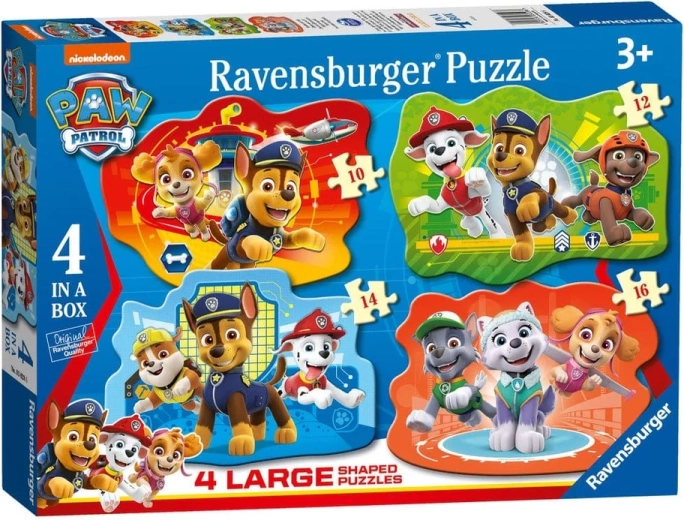 Puzzle Ravensburger Psi Patrol 4 w 1 (10–16 elementów)