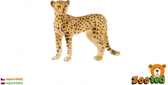 Figurka geparda smukłego 8 cm – realistyczny plastikowy model
