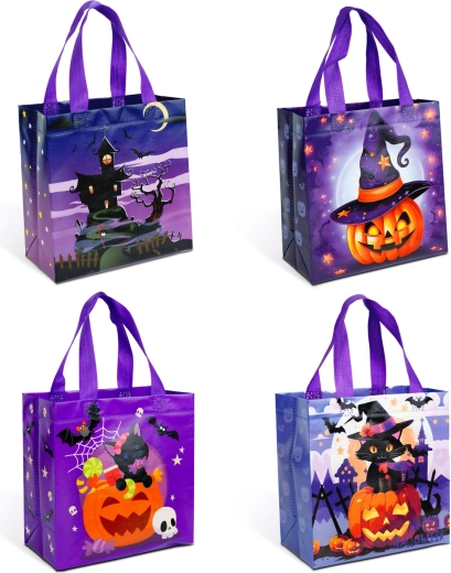Halloweenowa torba z 4 wzorami - 1 sztuka