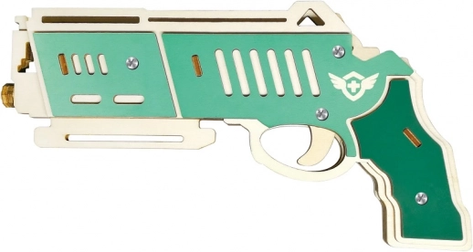 Drewniane puzzle 3D broń na gumki Falcon