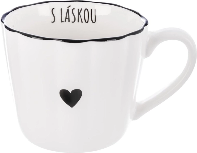Porcelanowy kubek Serce „Z miłością” 0,4 l