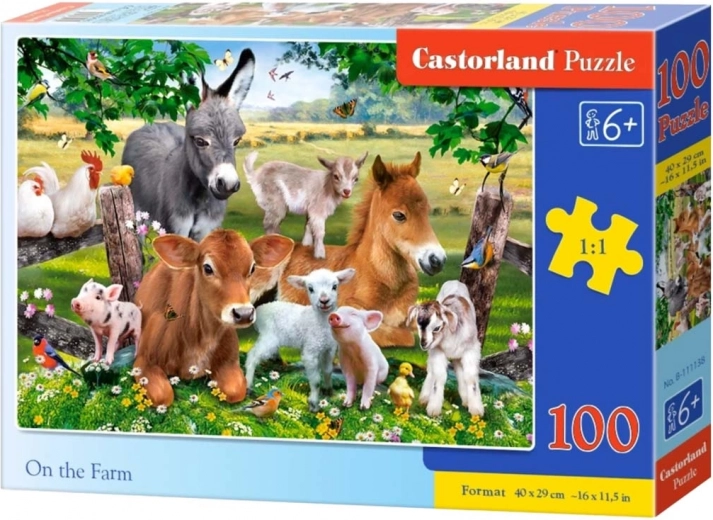 Puzzle Na Farmie 100 elementów