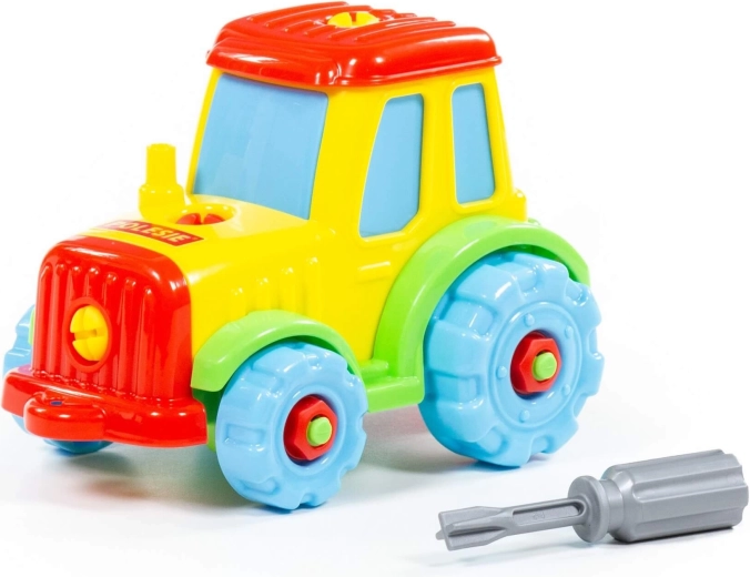 Rozkładany zestaw konstrukcyjny traktor, 20 elementów
