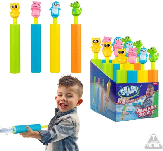 Piankowa wyrzutnia wodna ze zwierzątkiem 25 cm