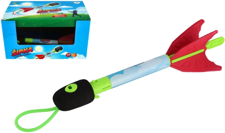 Wystrzeliwana strzałka na baterie ze światłem 27 cm - 1 sztuka