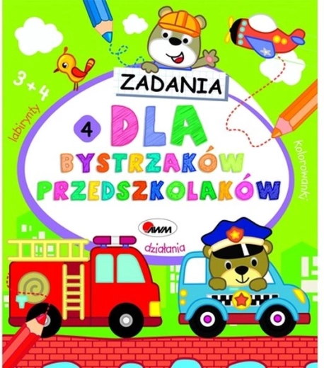 Dla bystrzaków: zeszyt ćwiczeń dla przedszkolaków 4 (nowe)