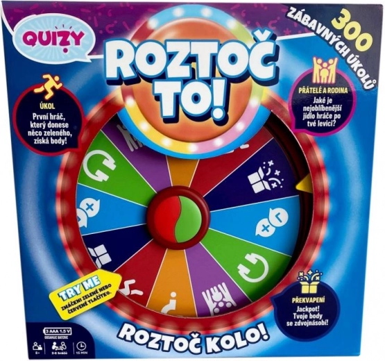 Elektroniczna rodzinna gra QUIZY – Zakręć to!