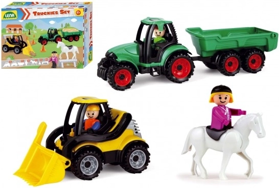 Truckies zestaw farmera z przyczepą i akcesoriami
