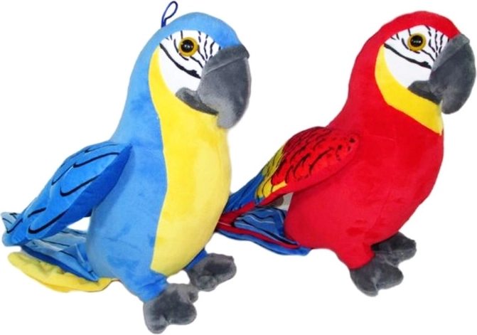 Pluszowa papuga z dźwiękiem 31 cm