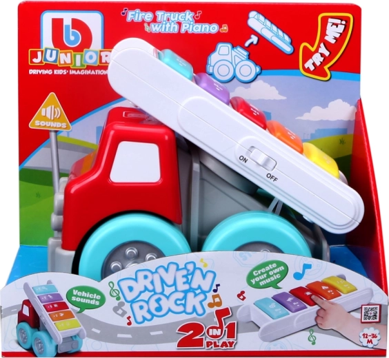 BB Junior straż pożarna z pianinem 2w1