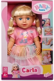 Lalka BABY born Carla z akcesoriami fryzjerskimi, 43 cm