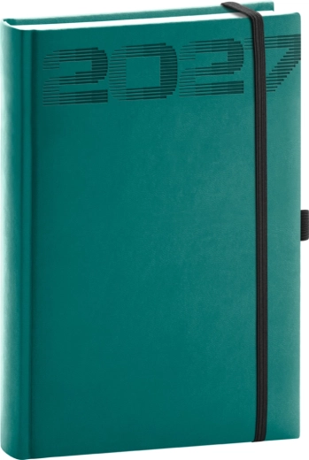 Notique dzienny terminarz Aprint Top 2027, kolor petrolowy, 15 × 21 cm