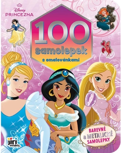 Księżniczki Disneya: kolorowanki z ponad 100 naklejkami