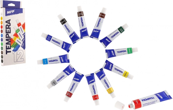 Farby temperowe MFP 12×12 ml
