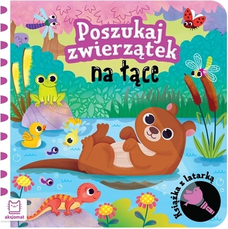 Szukaj zwierzątek na łące – dziecięca interaktywna książeczka z latarką