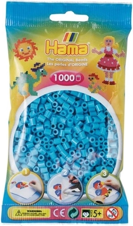 Hama Midi koraliki do prasowania 1000 szt. niebieskie