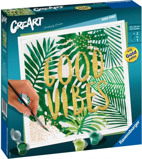 CreArt: Good Vibes – malowanie po numerach dla nastolatków