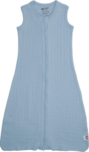Lodger Hopper bawełniany śpiworek bez rękawów solid blue fogg 86/98
