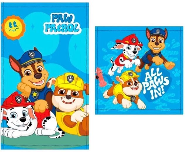 Zestaw ręczników do rąk i twarzy Psi Patrol