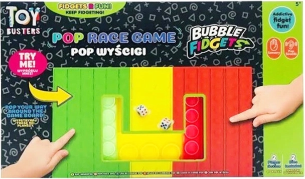 Gra planszowa TOY BUSTERS Pop Race – wyścigowa gra dla 2 graczy