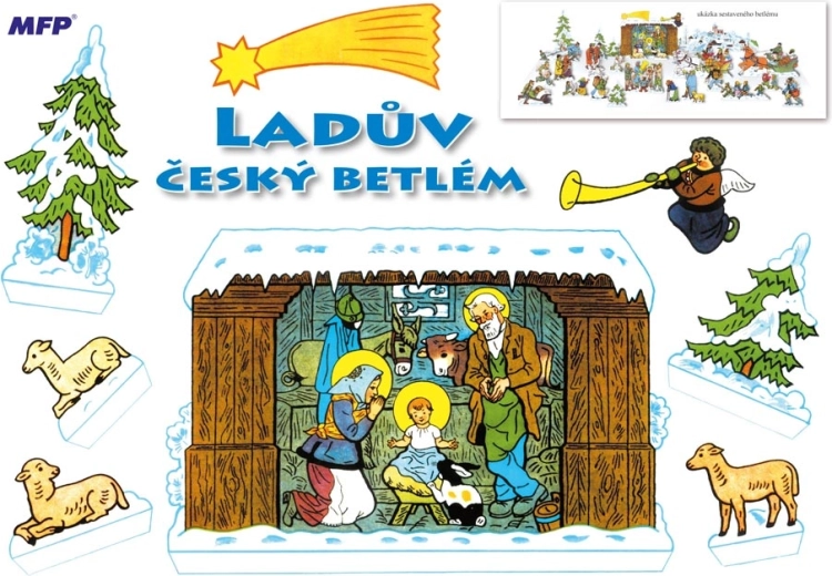 Papierowa szopka Ladová – wycinanka A4