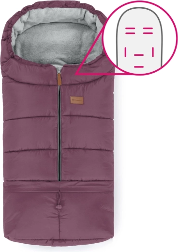 Petite&Mars regulowany śpiworek 3w1 Jibot poziomy mysterious plum