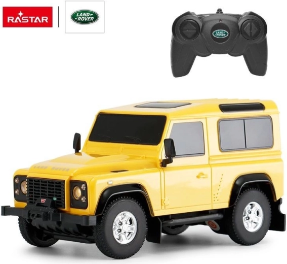 Rastar Land Rover Defender RC auto 1:24 żółte - 1 szt.