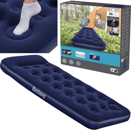 Materac dmuchany dla 1 osoby BESTWAY Air Mattress Jr. Twin 185 × 76 × 28 cm z pompką nożną