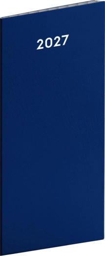 Notique kieszonkowy terminarz niebieski 2027 (miesięczny) 8 × 18 cm