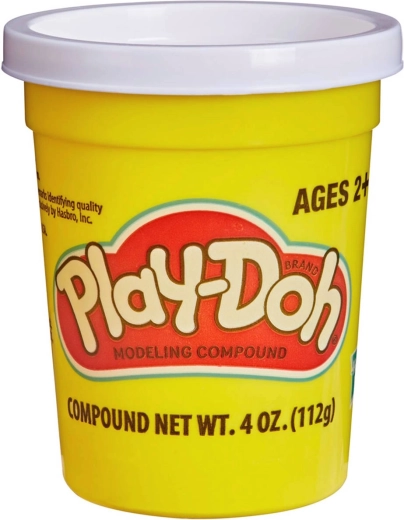 Play-Doh modelina biała 112 g w kubeczku - 1 sztuka
