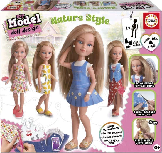 Educa kreatywny zestaw My Model Doll Design – styl naturalny