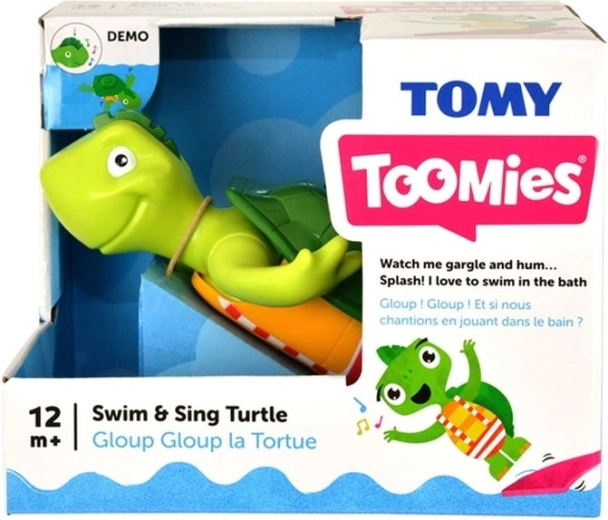 Tomy Toomies nakręcany żółw do wanny – śpiewa i pływa